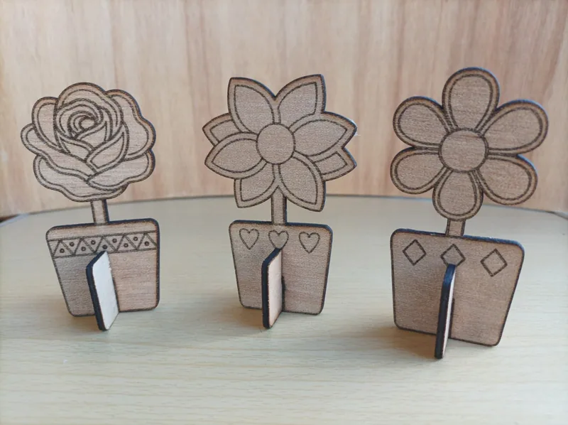 Sorpresita Florcitas de madera